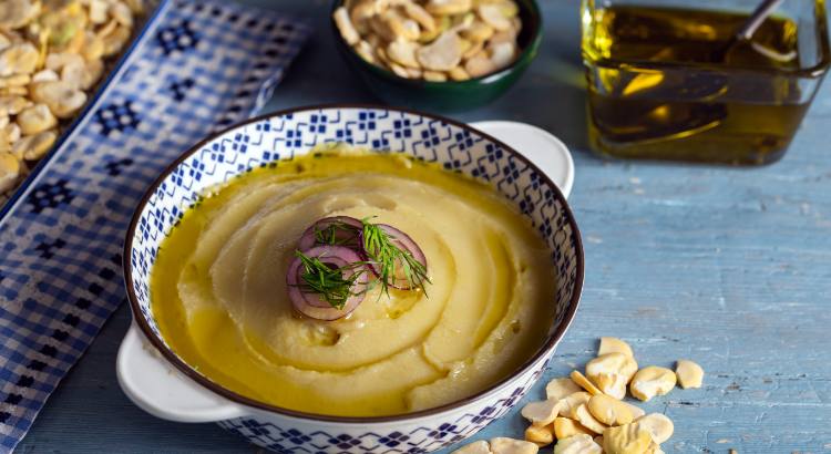 Fava Greek Dish in Santorini Greece