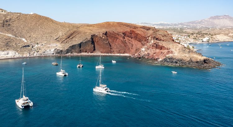 Red Beach in Santorini Greece